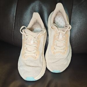 Hoka One One Arahi 7 Athletic Running Walking Shoes Blue Yellow Womens Sz 7B